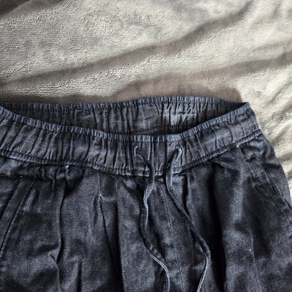 Faux Denim Tie Waist Women's Panta - Picture 3 of 6